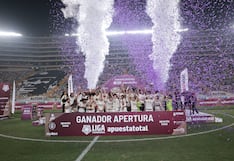 Celebración de Universitario tras consagrarse ganador del Torneo Apertura de la Liga Femenina 2026
