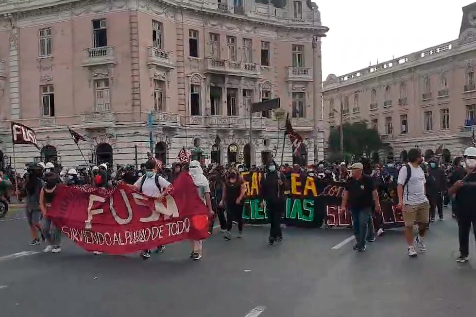 La convocatoria fue realizada por la Coordinadora de Universidades de Lima y Callao. Foto: captura Facebook