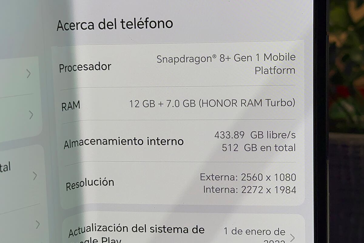 El Honor Magic Vs llega con 12 GB de memoria RAM y 7 GB de Honor RAM Turbo. (Foto: MAG - Rommel Yupanqui)