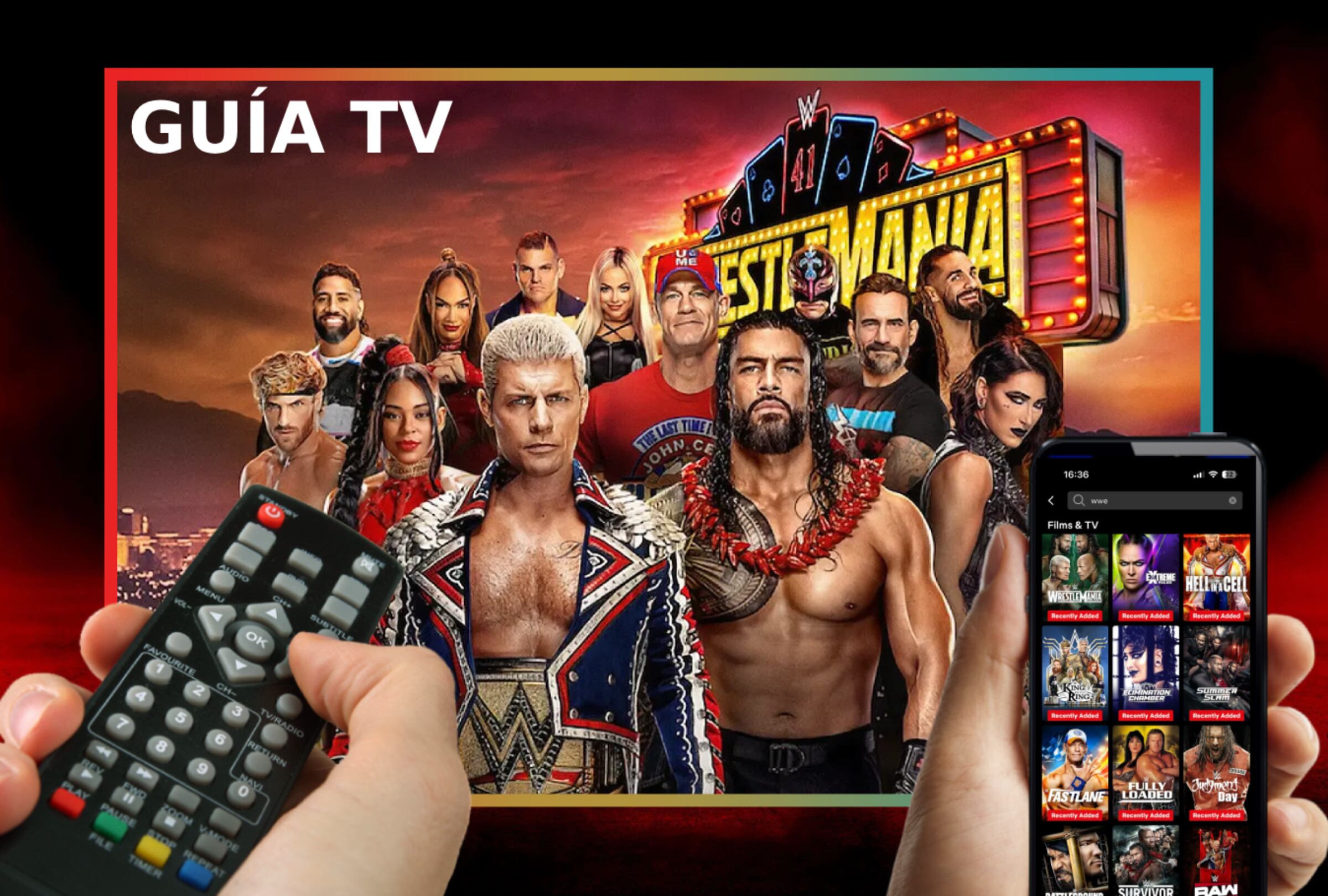 Lista de canales o servicios streaming para ver WWE WrestleMania 41 este sábado 19 y domingo 20 de abril desde el ring del Allegiant Stadium de Paradise, Nevada (Foto: WWE.com / Composición de Noé Yactayo)