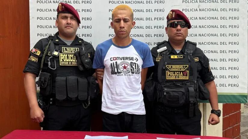 Sujeto detenido por extorsión a combis es visto nuevamente cobrando cupos en calles de Lima. (Foto: PNP)
