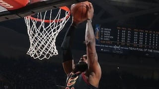 NBA Cavaliers vs. Warriors: LeBron James hizo esta asombrosa volcada en la final [VIDEO]