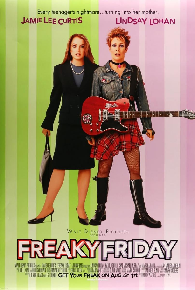 El póster de "Freaky Friday", película que se desarrolla a lo largo de 96 minutos de metraje (Foto: Walt Disney Pictures)