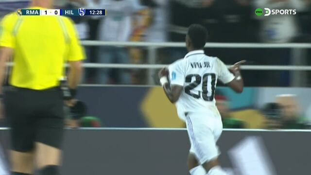 Gol de Vinícius Jr para el 1-0 de Real Madrid vs. Al Hilal | VIDEO