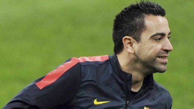 Xavi se recupera de lesión y podría jugar ante Milan el martes
