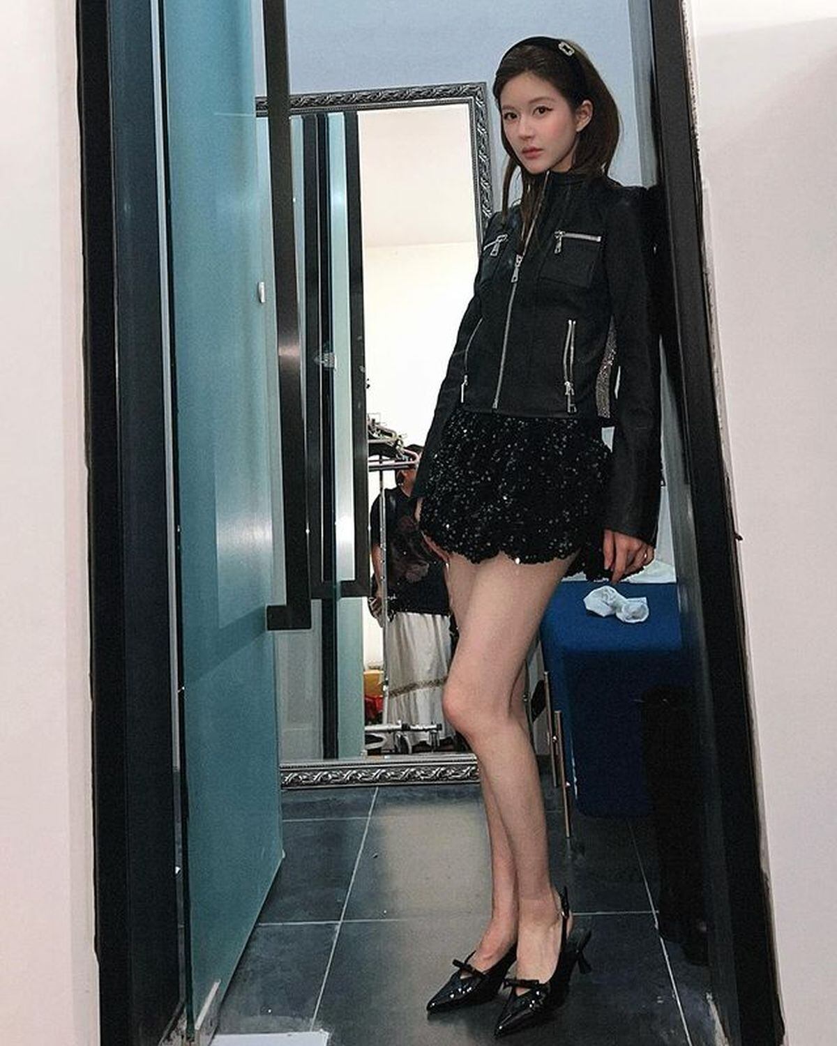 La actriz recibe mucho piropos en sus cuentas de redes sociales. Aquí luciendo un vestido corto (Foto: Zhao Lusi / Instagram)