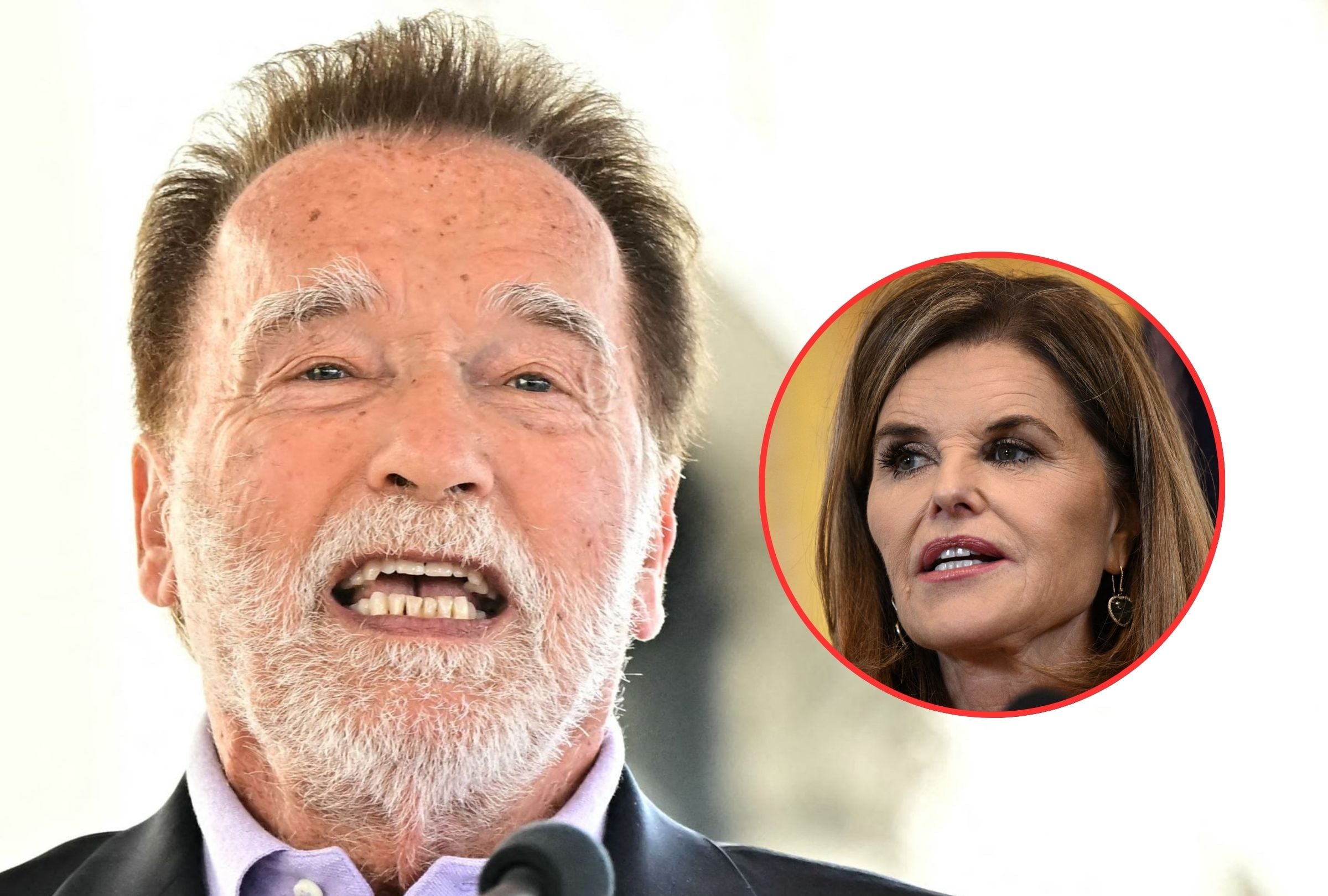 Arnold Schwarzenegger hizo una singular broma sobre su exesposa Maria Shriver. (Foto: Frederic J. Brown / Brendan SMIALOWSKI / AFP)