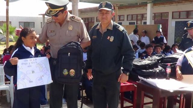 Policía de Paracas trabaja con escolares para evitar consumo de drogas