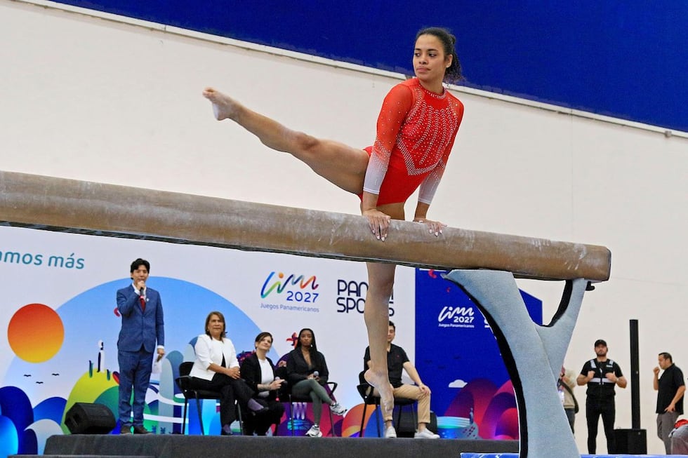 Ana Karina Méndez en la exhibición. (Foto: IPD)