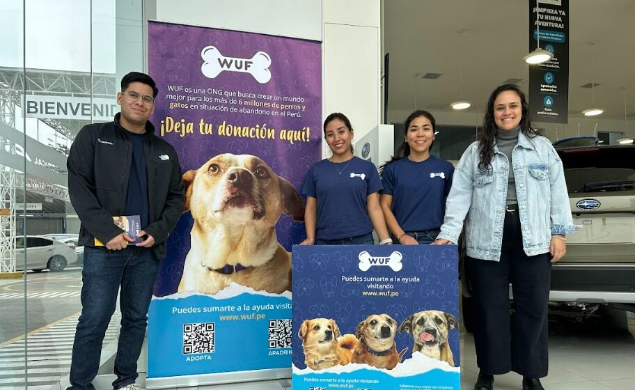 El punto de acopio de WUF en Subaru se encuentra en el Jr. Morro Solar 812 (Panamericana Sur), Surco. El horario de atención es de lunes a sábado.