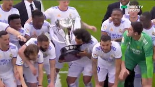Momento esperado: Real Madrid levantó el trofeo de campeón de LaLiga en el Santiago Bernabéu | VIDEO