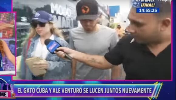 Gato Cuba y Ale Venturo son vistos juntos nuevamente | Captura: ATV