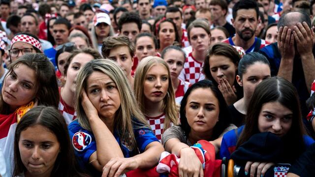 Croacia y el rostro de la derrota tras la victoria de Francia [FOTOS]