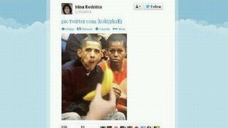 Acusan de racismo a diputada rusa que publicó foto de Obama con una banana