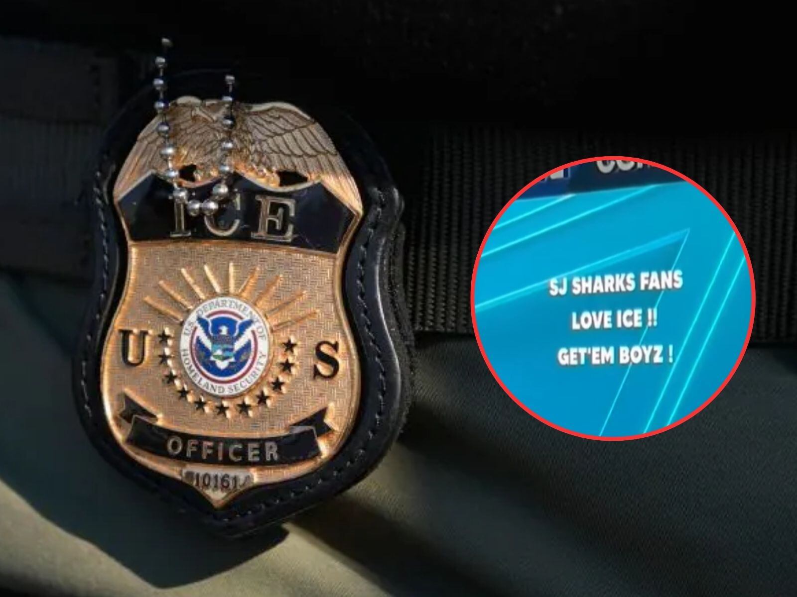 Dicho mensaje apareció durante el encuentro de hockey entre San Jose Sharks y Pittsburgh Penguins. (Crédito: Erin Hooley / AP / Univision 14 Área de la Bahía / YouTube)