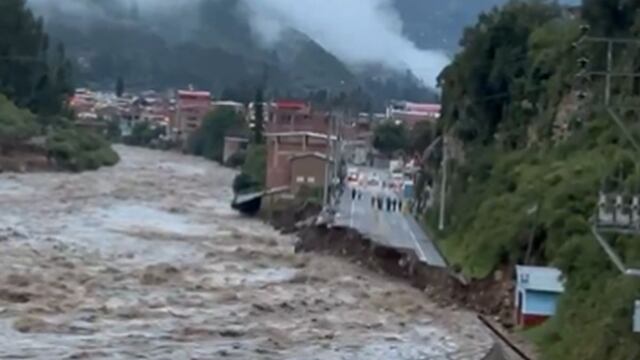 Apurímac: nuevo desborde del río Chalhuanca destruye una parte de la carretera Interoceánica