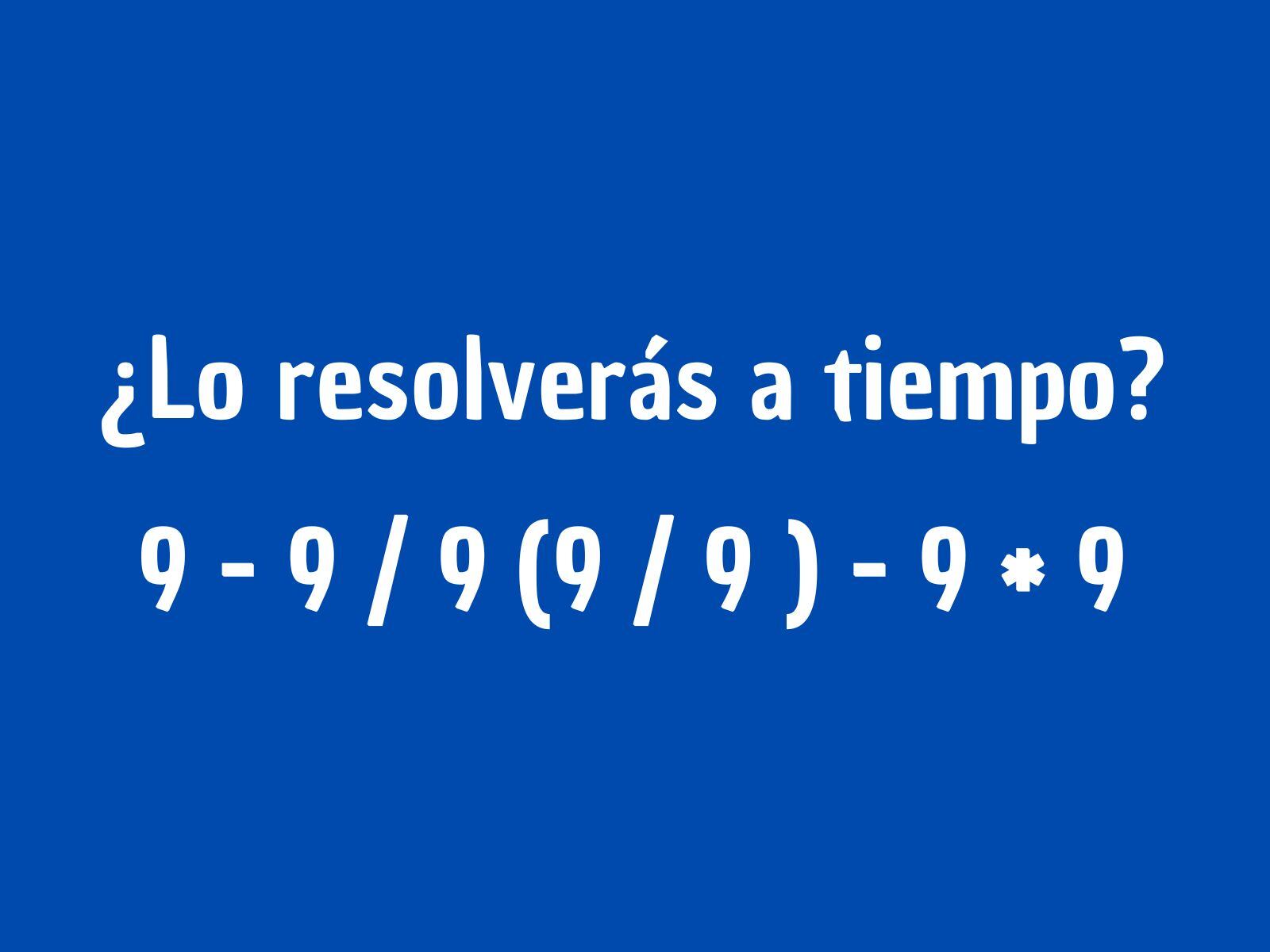 Reto matemático: Es clave que uses tu razonamiento para encontrar la respuesta del ejercicio. ¿Estás listo? (Creación: Mag)