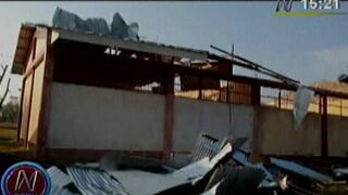 Pucallpa: fuertes vientos dejaron sin techo a colegio nacional