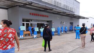 Coronavirus en Perú: trabajadores de hospital de Tarapoto exigen ser sometidos a pruebas moleculares