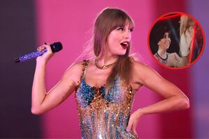 El momento en que Taylor Swift le obsequia un sombrero a niño en su primer show de Brasil