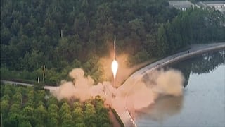 Corea del Norte probó un nuevo misil tierra-mar [VIDEO]