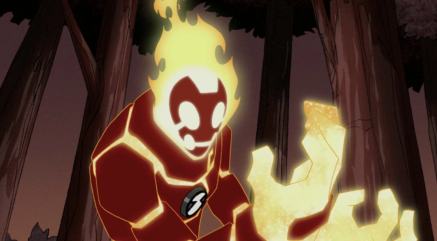 Fuego (Inferno en España) es la muestra de ADN de un pyronita de la estrella Pyros en el Omnitrix y una de las transformación del protagonista en "Ben 10" (Foto: Cartoon Network Studios)