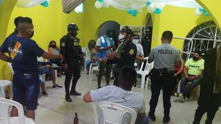 Intervienen a 60 personas en Piura por participar de fiestas en distrito de Castilla