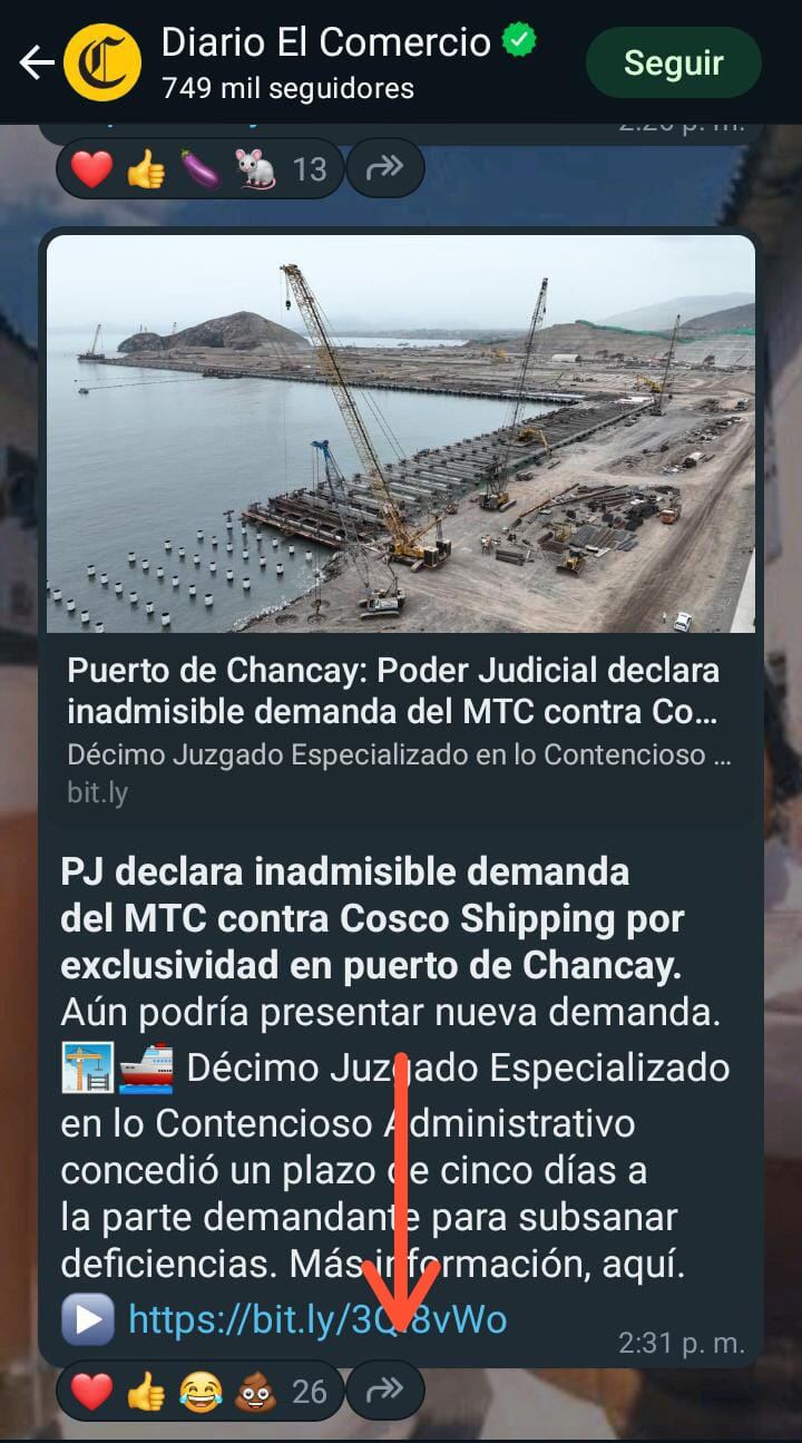 Vista previa del acceso directo de la función "Reenviar". (Foto: WabetaInfo)