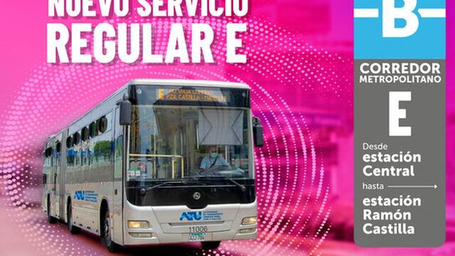 Metropolitano: desde el lunes 30 de enero funcionará la nueva ruta E en el Centro de Lima