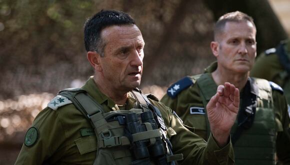 Un momento de la visita del jefe del Estado Mayor del Ejército israelí, Herzi Halevi. EFE/Ejército de Israel