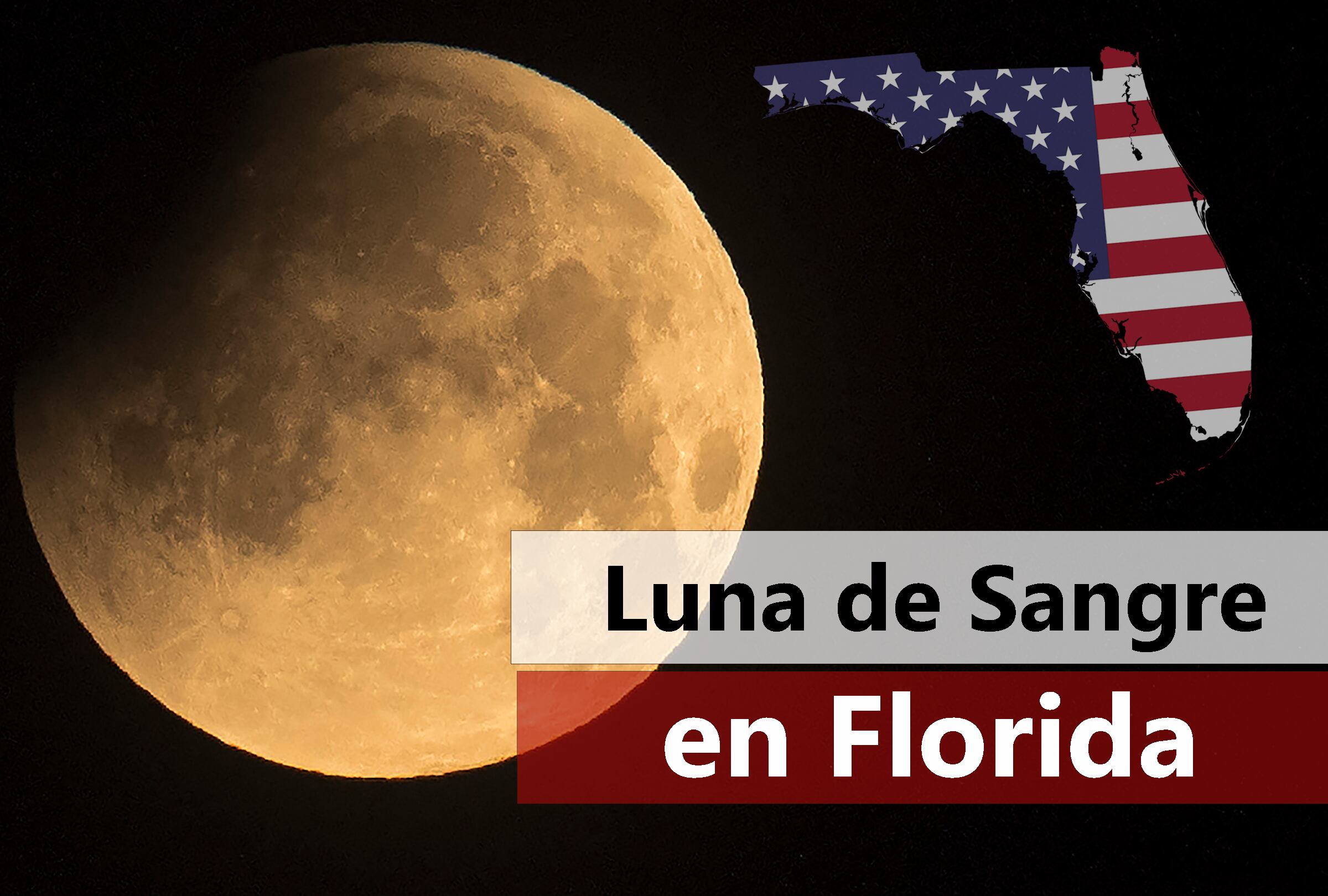 Desde Florida, conoce los horarios, el pronóstico del tiempo y dónde seguir la Luna de Sangre junto al Eclipse Lunar este 13 y 14 de marzo. (Foto: Robert ATANASOVSKI / AFP)