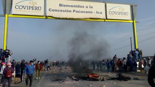 Ica: manifestantes bloquean la Panamericana Sur