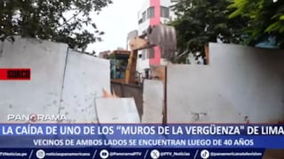 Surco: demuelen ‘Muro de la Vergüenza’ que dividió dos sectores del distrito durante más de 40 años