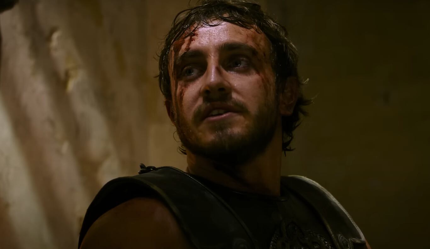 Paul Mescal en escena de "Gladiador 2".