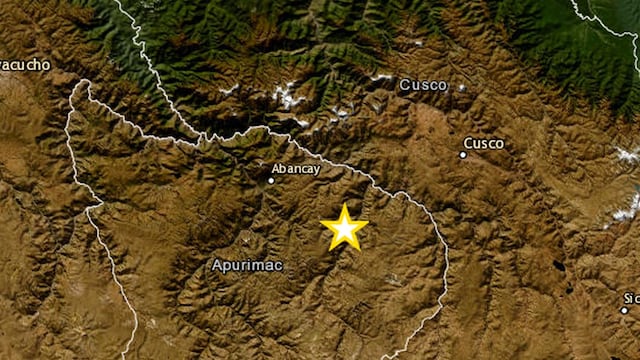 Sismo de magnitud 4.5 fue sentido en Apurímac sin reportes de daños, según el IGP