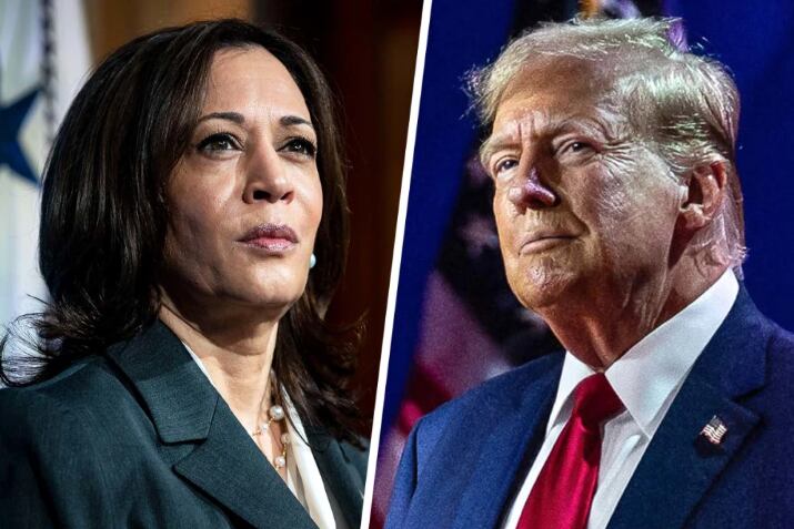 El martes 5 de noviembre se celebrarán en Estados Unidos elecciones presidenciales que prometen ser una contienda de alto riesgo entre la vicepresidenta Kamala Harris y el expresidente Donald Trump. (Foto: ANGELA WEISS, LOREN ELLIOTT / AFP)