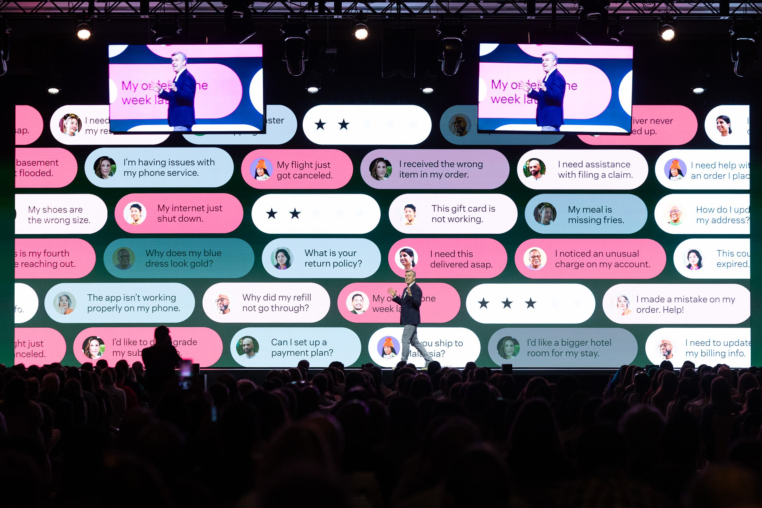 Tom Eggemeier, CEO de Zendesk, presenta la nueva plataforma durante el Zendesk Relate 2025, en Las Vegas.