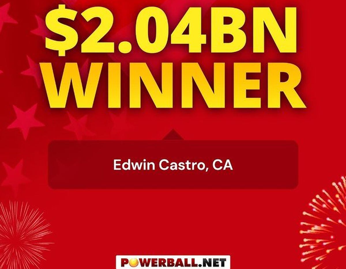 Edwin Castro se reafirma como ganador del premio de Powerball (Foto: Powerball)