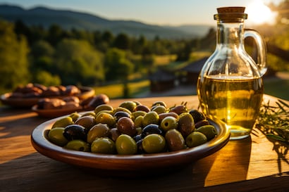 Receta de aceitunas marinadas con vinagreta tibia