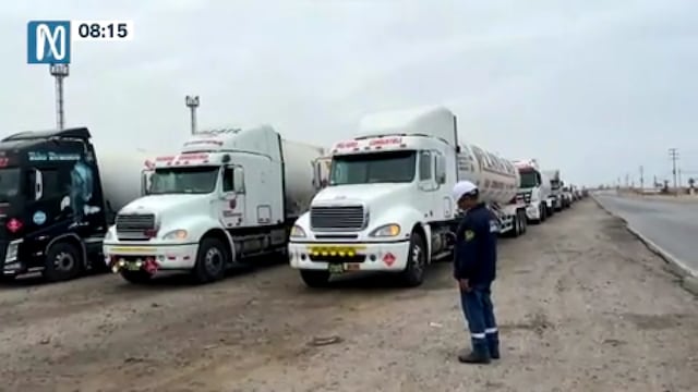 Paracas: más de 200 cisternas hacen largas filas para abastecimiento de GLP | VIDEO