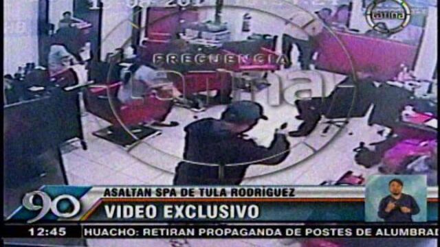 Así fue el asalto al spa de Tula Rodríguez [Video]