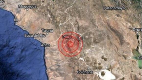 Fuerte sismo se produjo durante la madrugada en Tacna. (Foto: IGP)