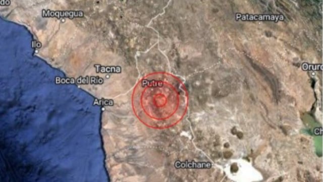 Fuerte sismo de magnitud 5.2 sacudió la región Tacna durante la madrugada de este domingo