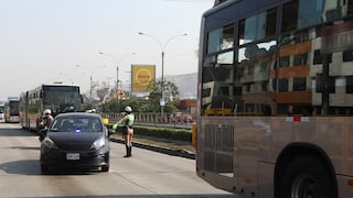 Metropolitano: continúan operativos para evitar que vehículos ingresen a vía exclusiva