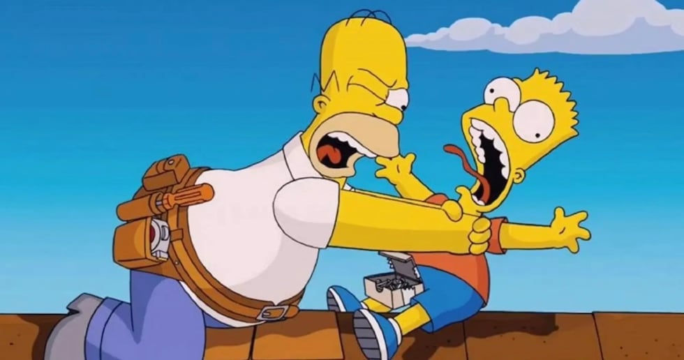 Homero ya no ahorcará a Bart en "Los Simpson".