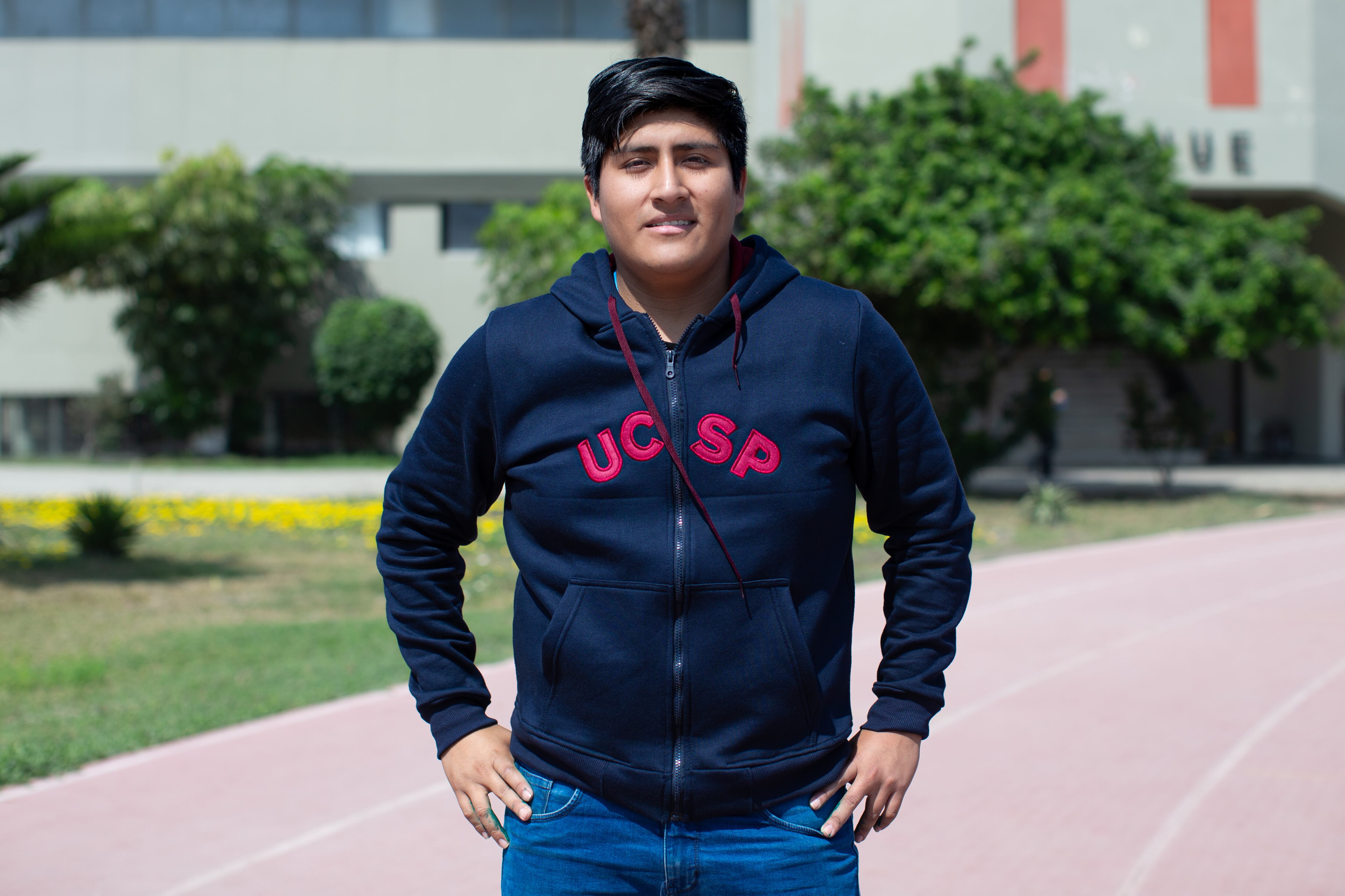 Diego Alí Parqui, estudiante de Ingeniería Civil de la Universidad Católica San Pablo.