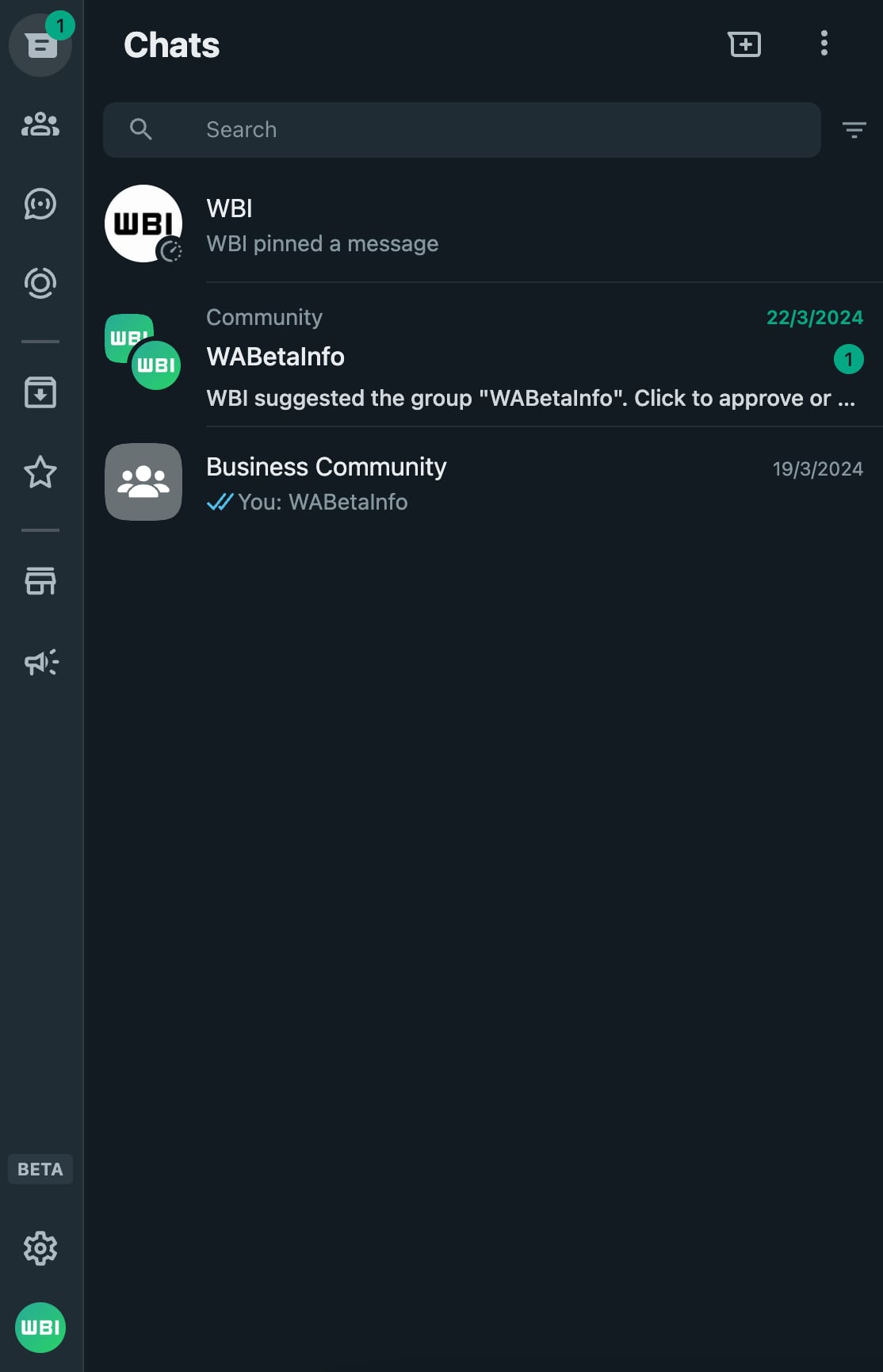 Vista previa del nuevo diseño de WhatsApp Web. (Foto: WabetaInfo)