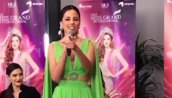 Luciana Fuster cantó “Despacito” durante presentación del Miss Grand International 2023. (Foto: Captura de video)