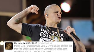 Residente de Calle 13 llama "pobre viejo" a Willie Colón por frases contra Hugo Chávez