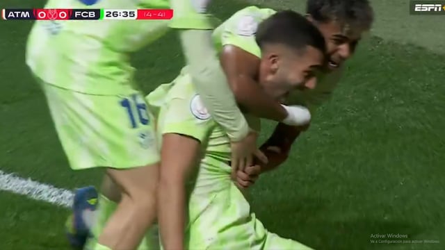Ferrán Torres anotó el primer gol del partido entre Atlético Madrid vs Barcelona por la semifinal de la Copa del Rey 2025. Mira el gol aquí. (Foto: ESPN+)